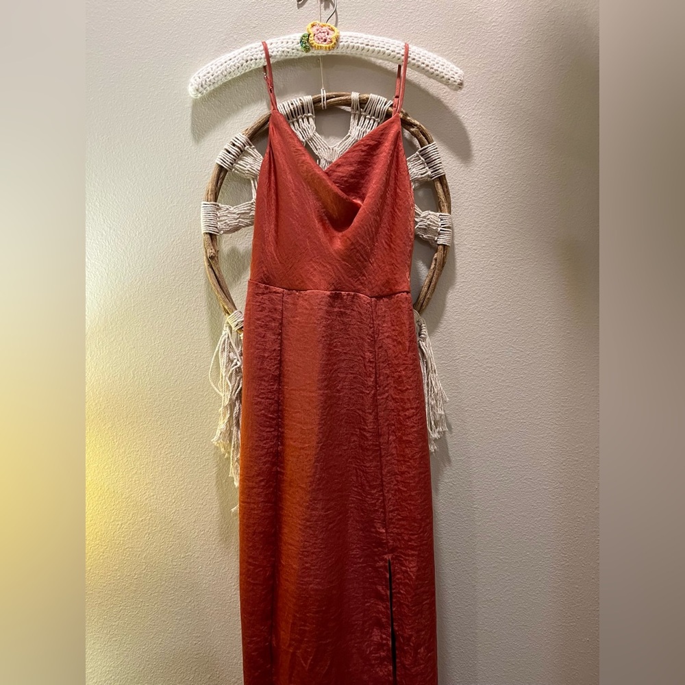 American Eagle, peach color, silk-like material, size x-small